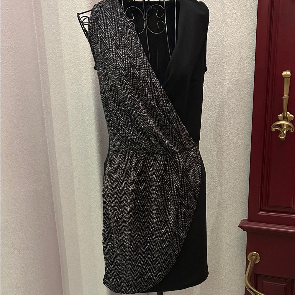 NWT Black and Gray Cocktail Dress